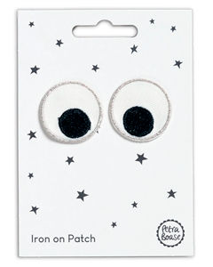 Googly øyne strykelapp