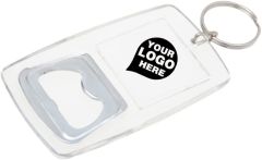 Akryl nøkkelring og flaskeåpner 