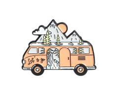 Orange campingbil RV pin