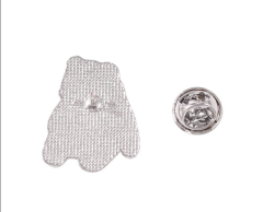 Liten panda-pin til klær og veske 27x21mm