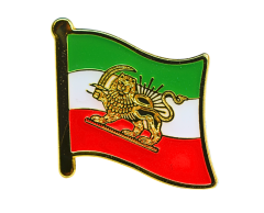 Det gamle iranske flagget / det gamle persiske flagget: ”The Lion and Sun flag” pin