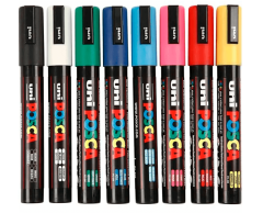 Posca Tusj pakke 8 stk. ass. farger, PC-5M