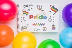 Pride balloner uden tryk - pakke med 6 forskjellige farger