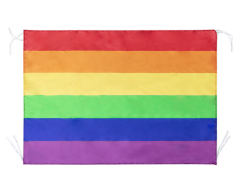 Pride medium stofflag regnbue 100x70cm