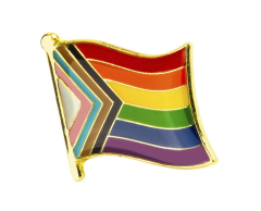 Progress Pride regnbue flagg pin - LGBT