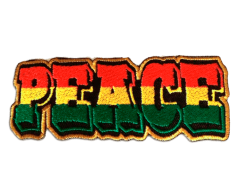 Peace rasta-farget strykemerke