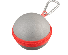 Reflekterende nøkkelring med kule og oppbevaring