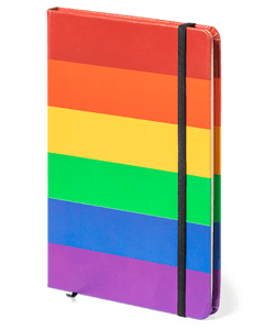Regnbue notatbok A5 Pride farger