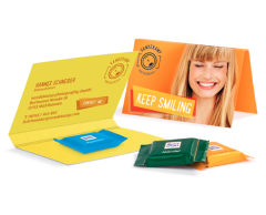 Reklamekort med Ritter Sport og logo trykk