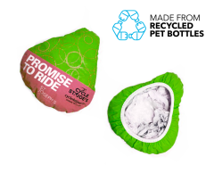 Sykkelsetetrekk i resirkulert plast