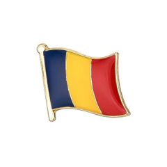 Rumensk flagg emalje pin