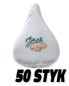 50 stk hvite sadeltrekk med eget motiv - budsjett