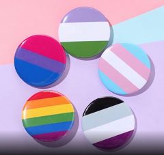 Pride buttons forskjellige design