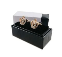 Sort mansjettknappboks