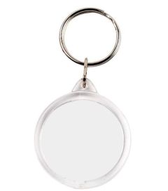 Akryl nøkkelring rund modell 4 40mm