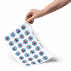 Motivdesigner for runde standardstørrelser