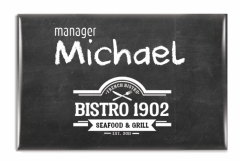 Firkantede navneskilt - Toppkvalitet!