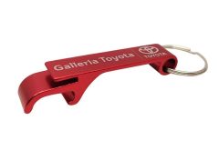 Flaskeåpner nøkkelring rød