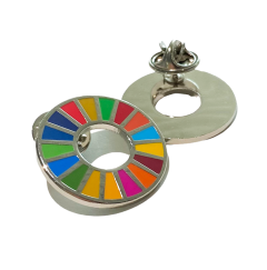 SDG pins - Bærekraftsmålene - hård emalje stor 25mm 
