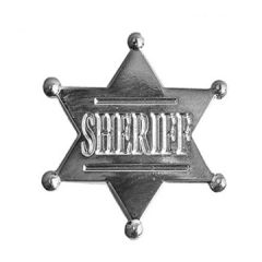 Sheriff pin sølv