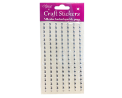 Perle og rhinsten strenger 4mm, selvklebende tape