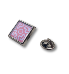 15x15mm kvadratisk pin - Superexpress variant sølv