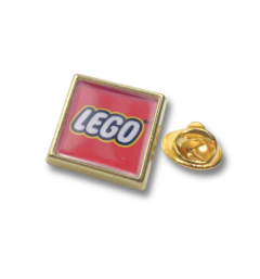 15x15mm kvadratisk pin - Superexpress variant gull