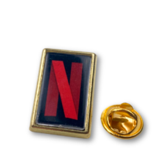 21x13 mm rektangulær pin - Superexpress variant gull