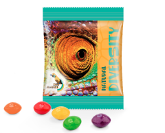 Skittles Fruits mini godteposer med trykk