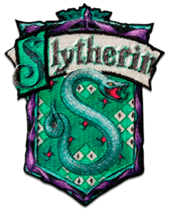Slytherin våpenskjold strykemerke, Harry Potter