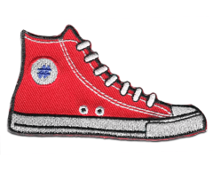 Sneakers sko stoffmerke til klær