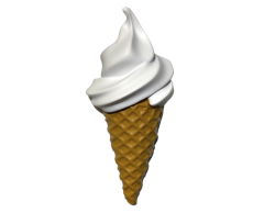 Softice iskrem 3D magnet, 95x42mm