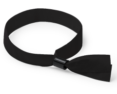 Svarte stoffarmbånd uten trykk 15mm - Billig