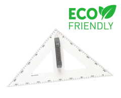 Stor tavle trekantlinjal 45°, magnetisk, 50cm