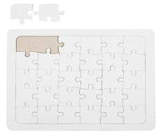 Stort farge-selv puslespill 21x30cm