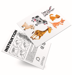 Fargede tatoveringer på ark - Budsjett