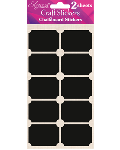 Tavleklistremerker, rektangulære 20 stk