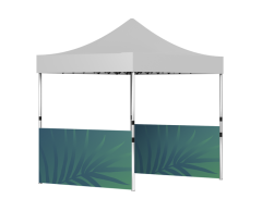 Halvvegg til 2x2 reklametelt - Halv sidevegg med trykk