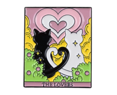 The lovers tarotkort med katter pin