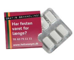 Sukkerfri tyggegummipakke 6 stk - Rask produksjon