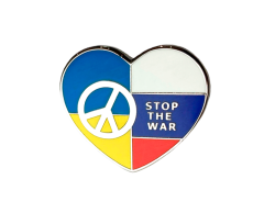 Stop the war Ukraina hjertepin