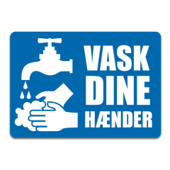 Vask dine hænder klistermærke