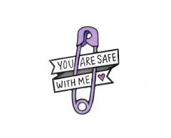 Du er trygg med meg sikkerhetsnål pin